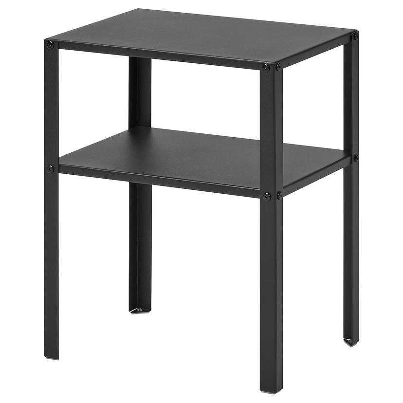 KNARREVIK — тумба прикроватная, черный, 37x28 см