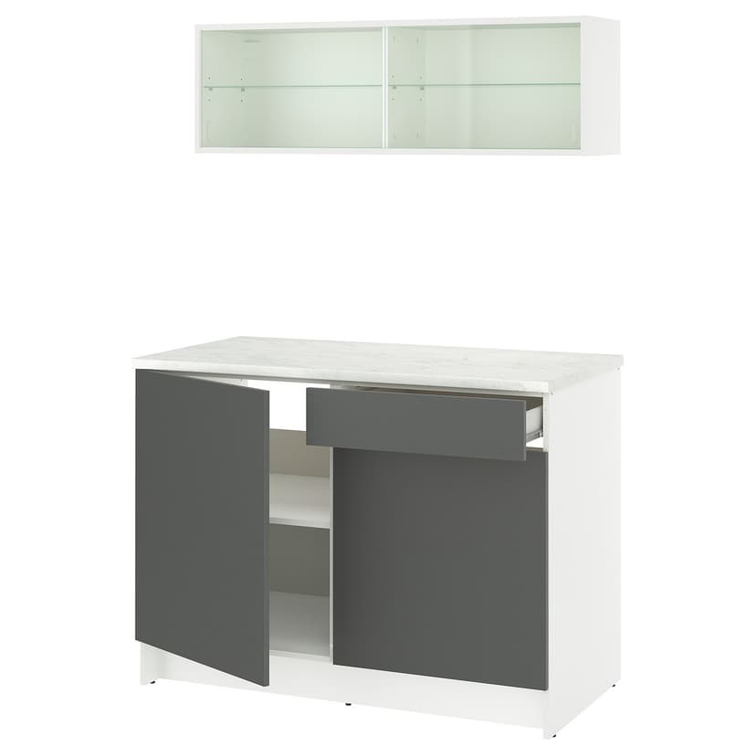 KNOXHULT — кухня, темно-серый, 120x61x220 см