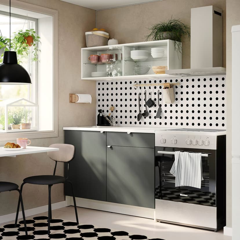 KNOXHULT — кухня, темно-серый, 120x61x220 см