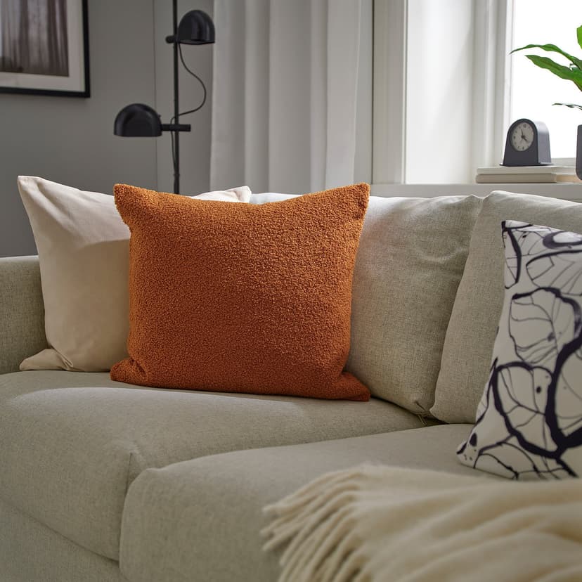 KRYDDBUSKE — Poszewka, brązowoczerwony, 