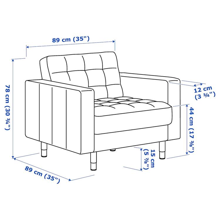 Кресло,  dimensions