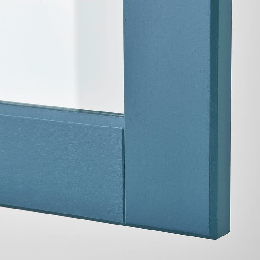 LERHYTTAN — Drzwi szklane, niebieski, 