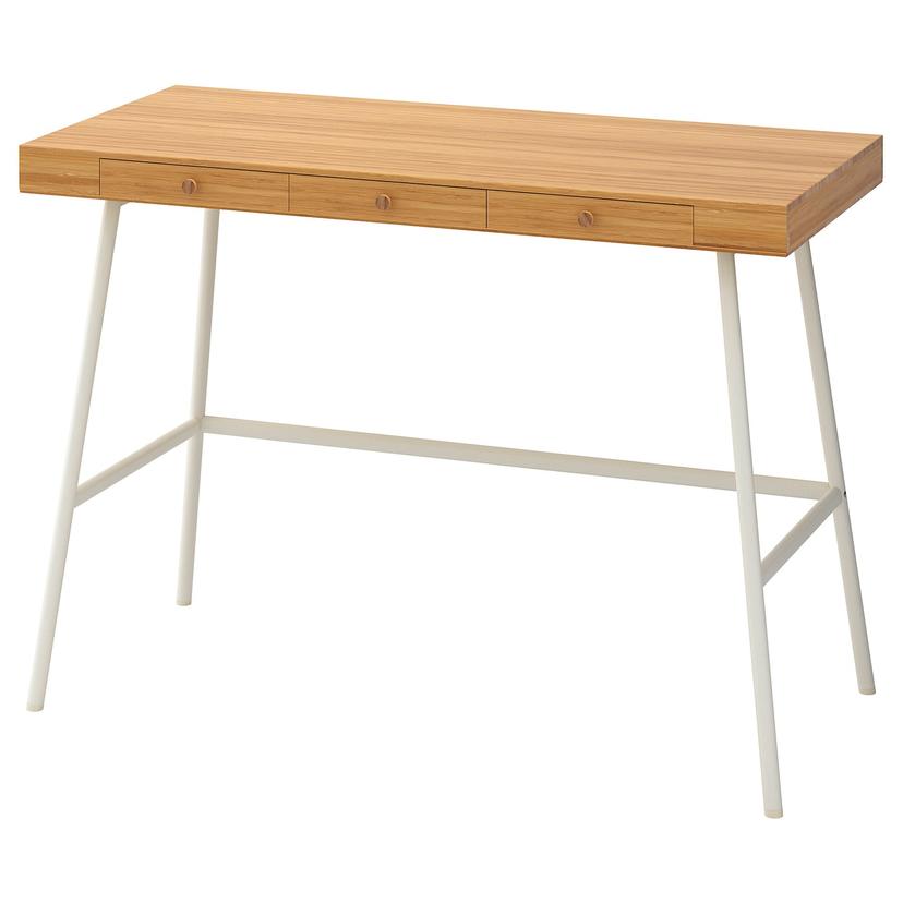 LILLÅSEN — письменный стол, бамбук, 102x49 см