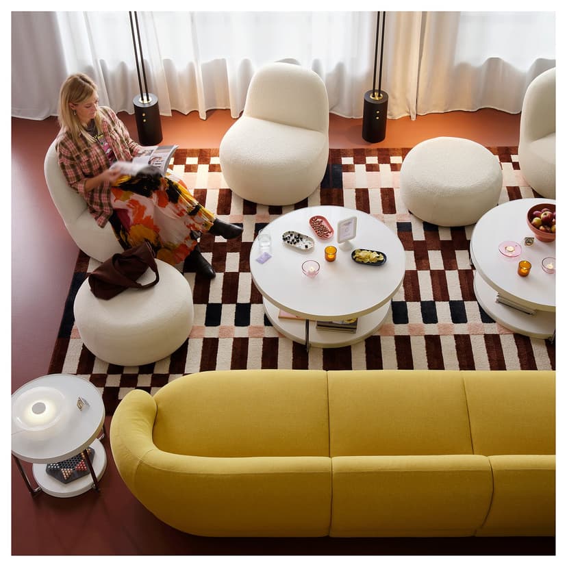 LILLESÄTER — Puf, Axvall kremowy, 