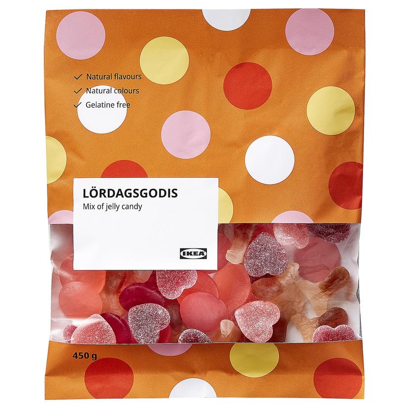 LÖRDAGSGODIS — ассорти желейных конфет, 450 гр