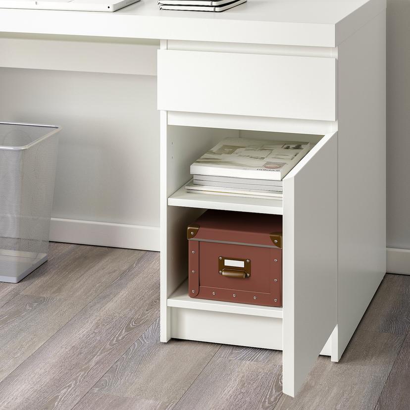 MALM — письменный стол, белый, 140x65 см