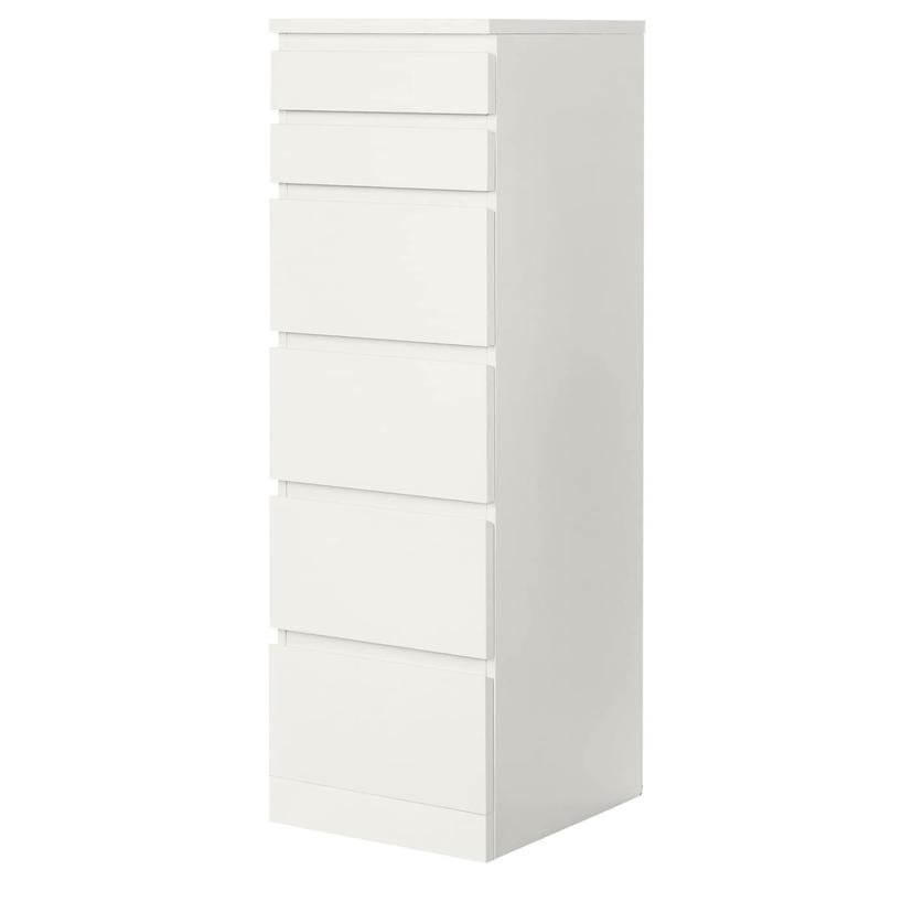MALM — Комод, 6 ящиков, 40x123 см