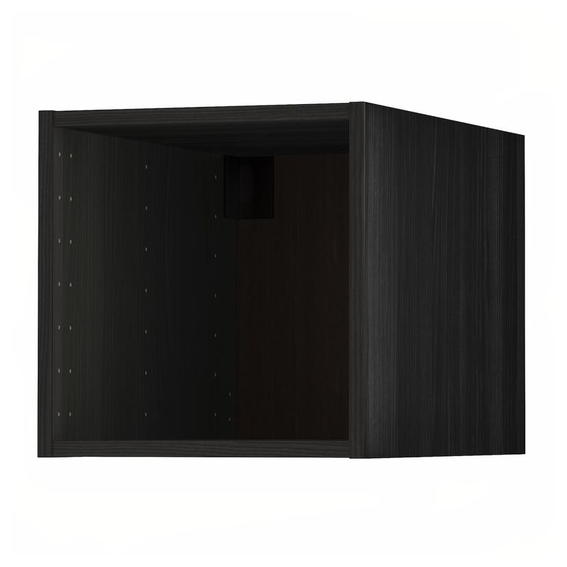 METOD — верхний шкаф, под дерево черный, 40x60x40 см