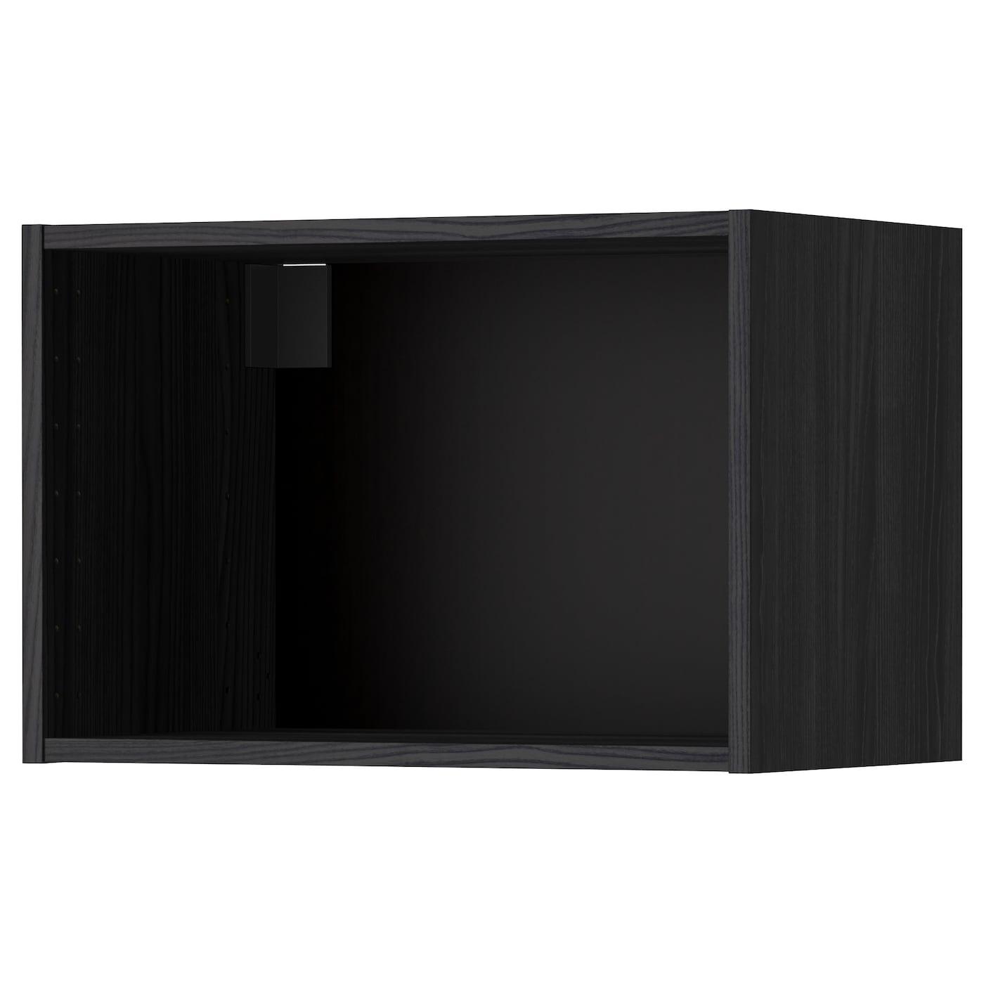 каркас навесного шкафа, под дерево черный, 60x37x40 см