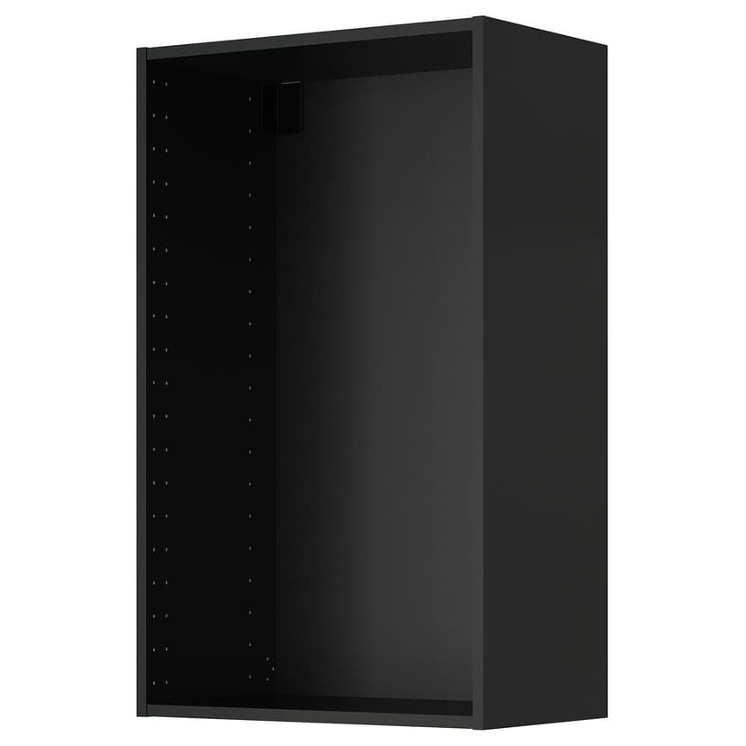 METOD — каркас навесного шкафа, черно-серый, 60x37x100 см