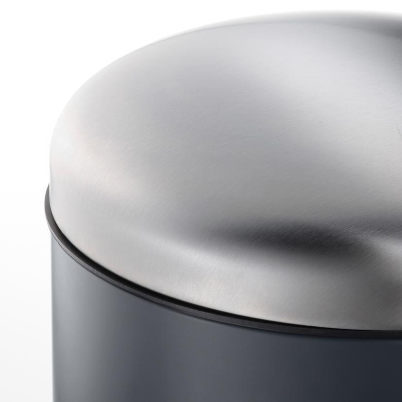 MJÖSA — ведро с откидной крышкой, темно-серый, 30 л