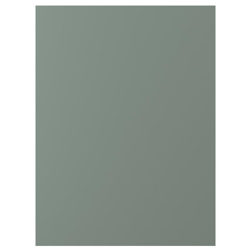 NICKEBO — дверь, матовая поверхность серо-зеленый, 60x80 см