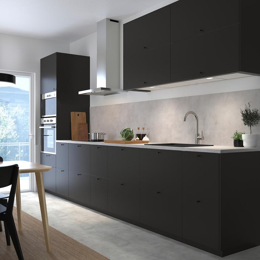 NICKEBO — фронтальная панель ящика, матовая поверхность антрацит, 60x20 см