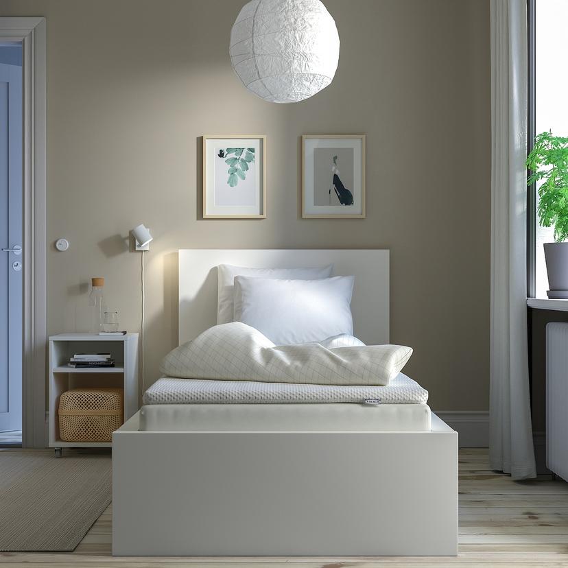 NISSEHOLM — тонкий матрас, белый, 90x200 см