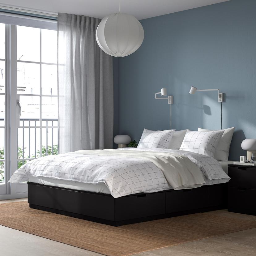 NORDLI — Каркас кровати с ящиками, 160x200 см