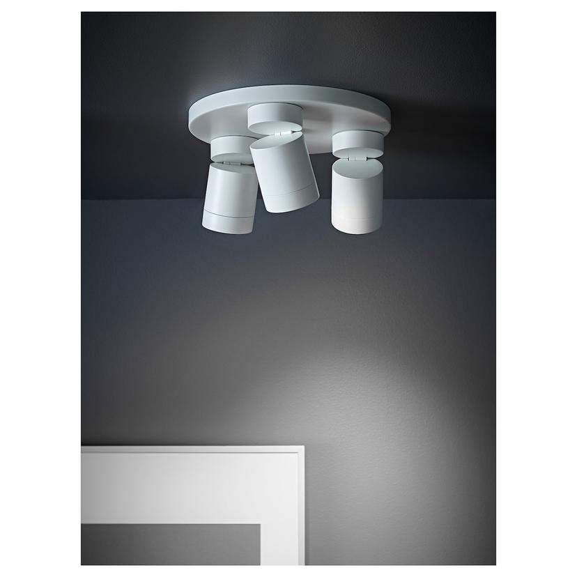 NYMÅNE — Потолочный светильник, 3 прожектора, белый