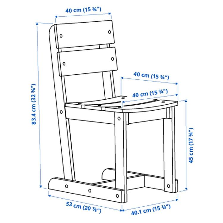 Krzesło,  dimensions