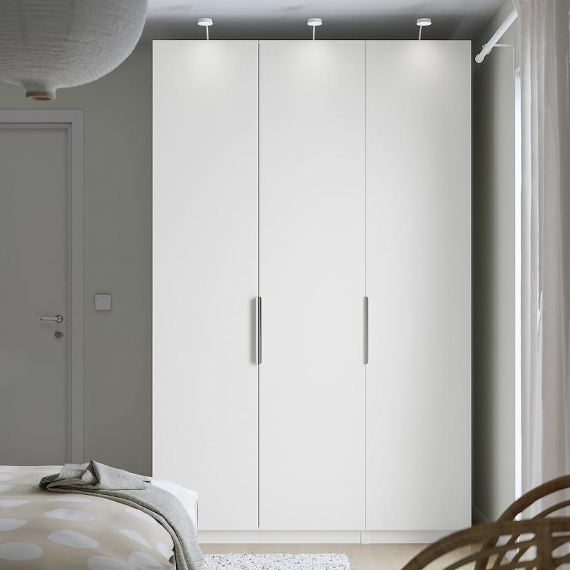 PAX / FORSAND — гардероб, белый/белый, 150x60x236 см