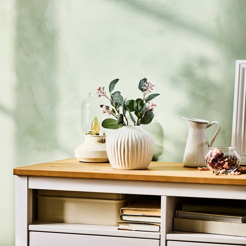 PELARBJÖRK — ваза, белый, 14 см