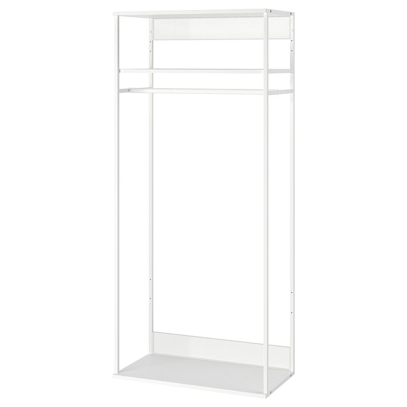 PLATSA — открытый модуль для одежды, белый, 80x40x180 см