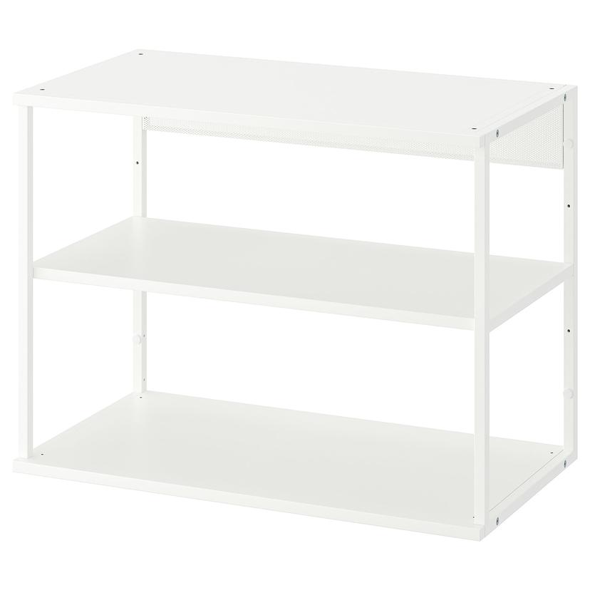 PLATSA — открытый стеллаж, белый, 80x40x60 см