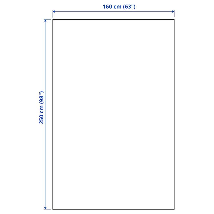 покрывало, белый с оттенком, 160x250 см dimensions