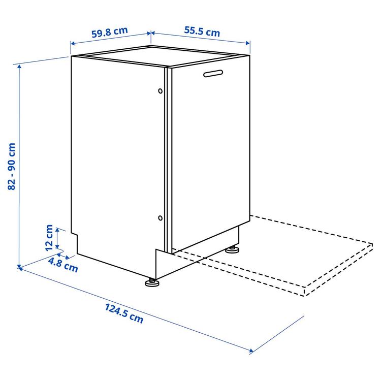 встраиваемая посудомоечная машина, ИКЕА 300, 60 см dimensions