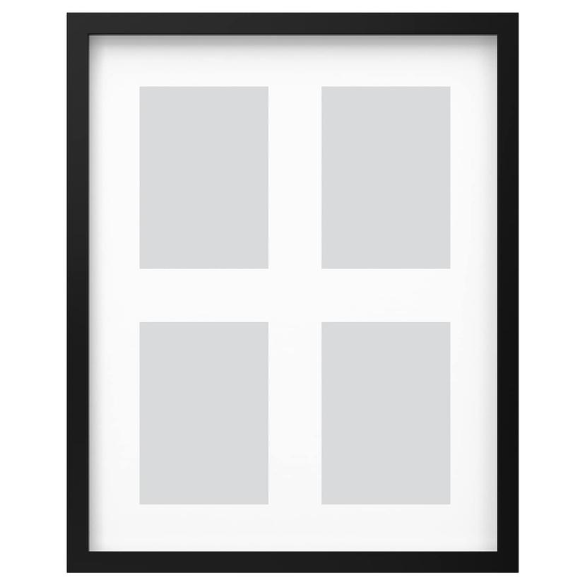 RÖDALM — рама для 4 картин, черный, 40x50 см