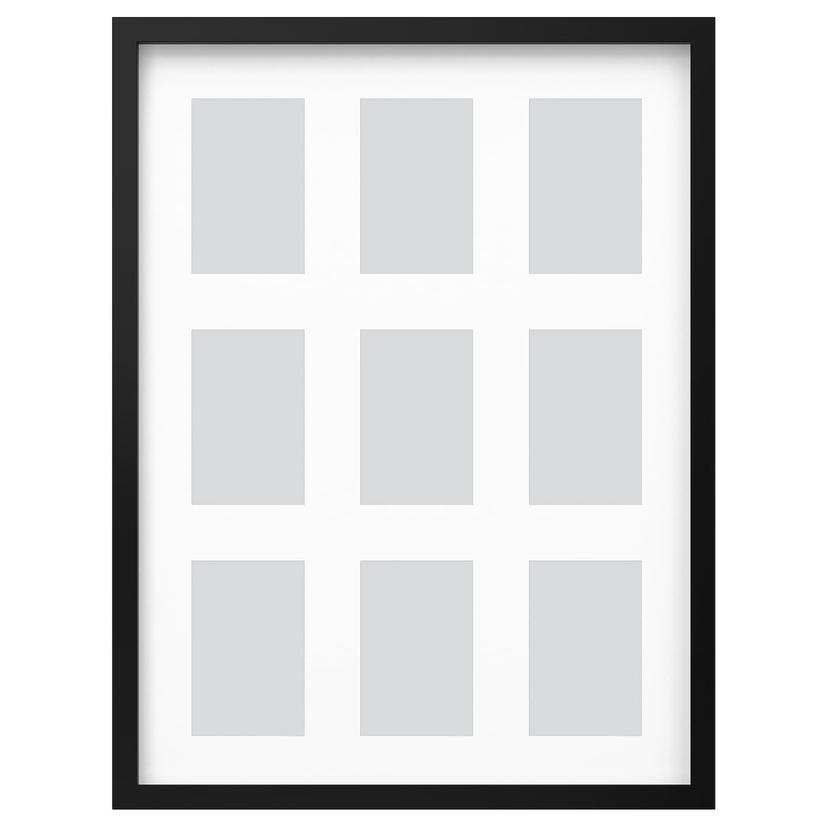 RÖDALM — рама для 9 картин, черный, 46x61 см