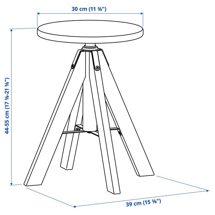 Stołek, 44-55 см dimensions