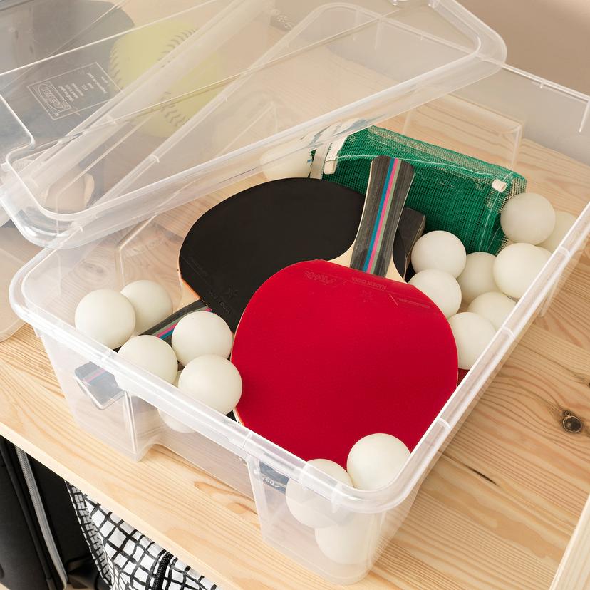 SAMLA — Контейнер с крышкой, прозрачный