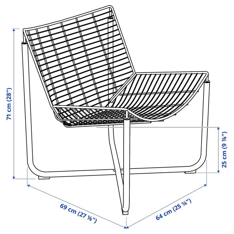 кресло, белый dimensions