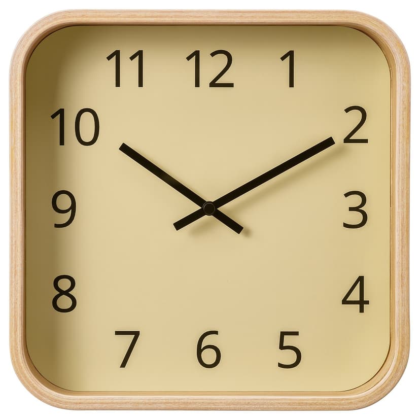 SKOGSSVALA — Zegar ścienny, okl dęb, 