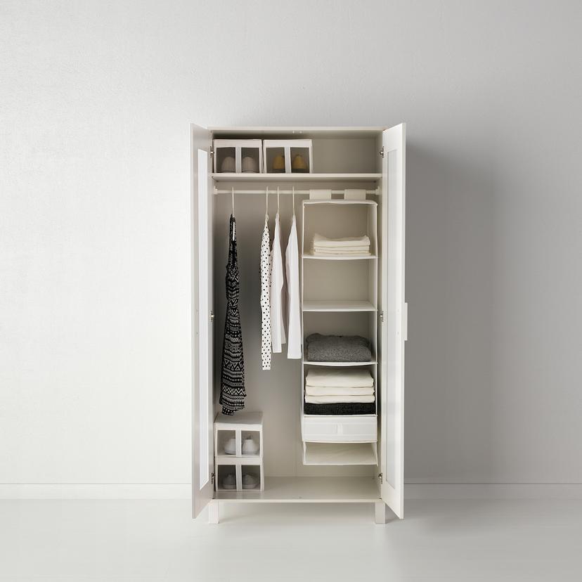 SKUBB — модуль для хранения с 6 отделениями, белый, 35x45x125 см
