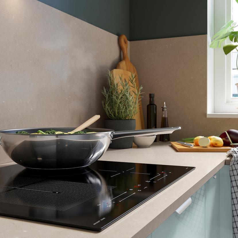 SMAKLIG — индукц варочн панель, IKEA 500 черный, 59 см