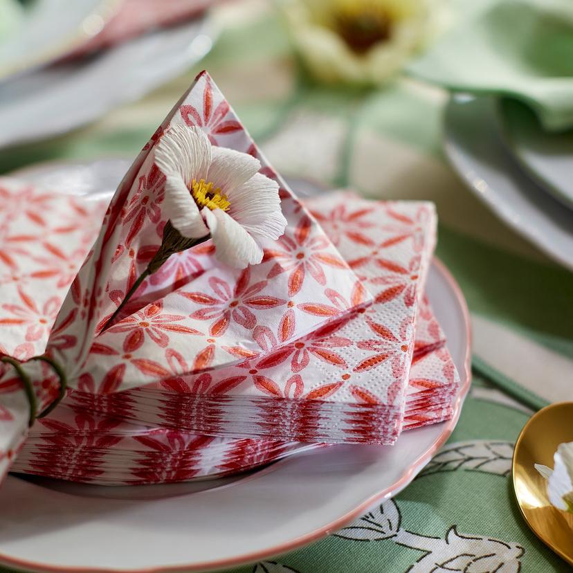 SMÖRFISK — Serwetki, wzór/wielobarwny, 