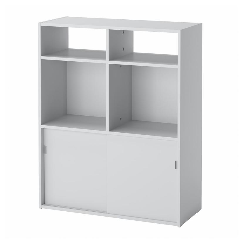 SPIKSMED — открытый стеллаж, светло-серый, 77x96x32 см