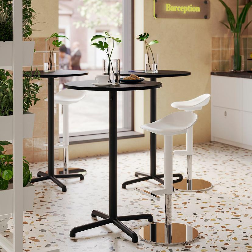 STENSELE — барный стол, антрацит/антрацит, 70 см