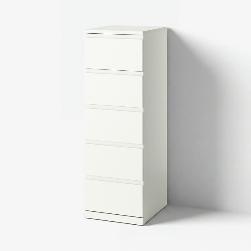 STORKLINTA — Komoda, 5 szuflad, biały, 