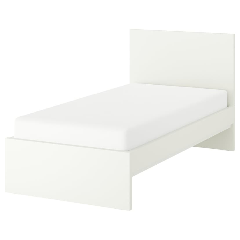 STORKLINTA — Rama łóżka, biały/Luröy, 