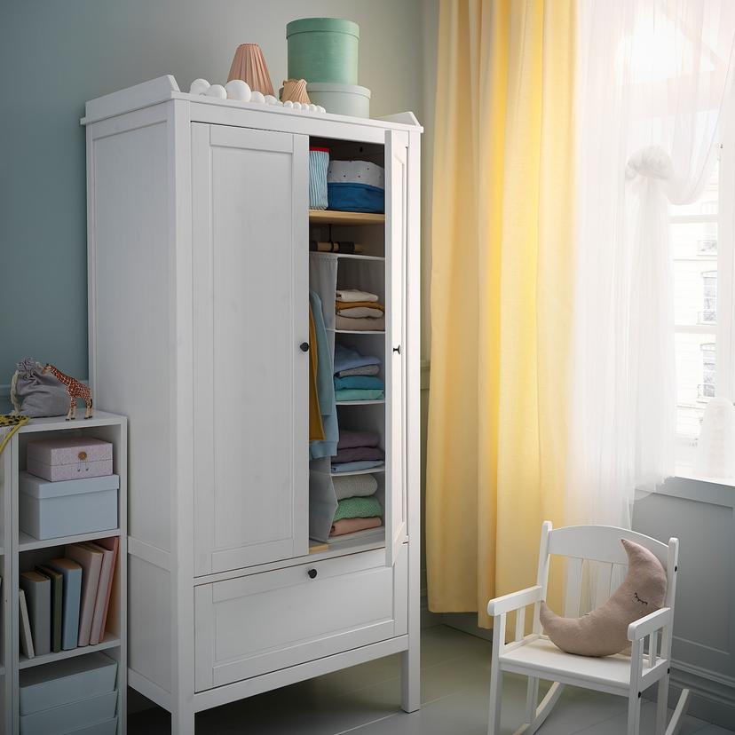 SUNDVIK — шкаф платяной, белый, 80x50x171 см