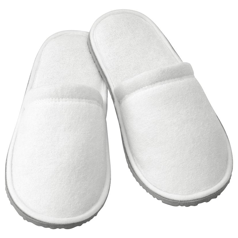 TÅSJÖN — домашние тапочки, белый, L/XL
