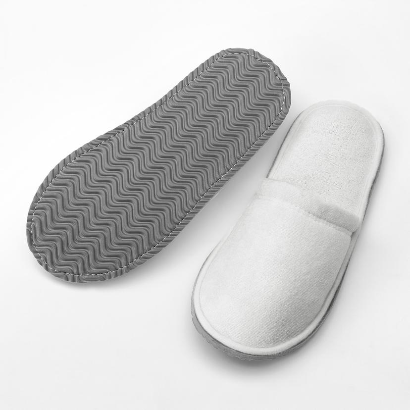 TÅSJÖN — домашние тапочки, белый, L/XL