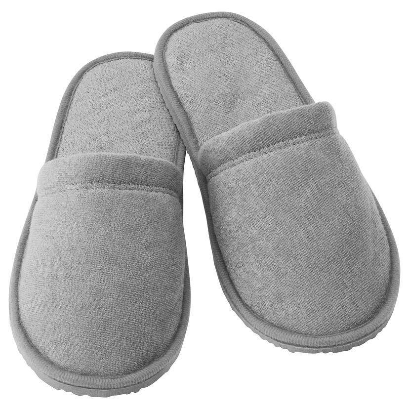 TÅSJÖN — домашние тапочки, серый, S/M