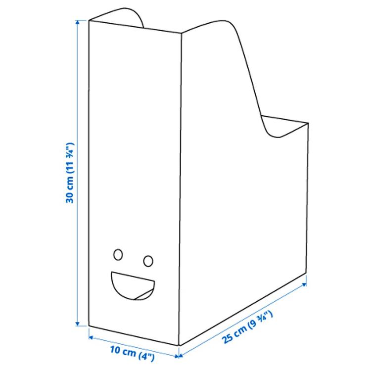 подставка для журналов, белый dimensions