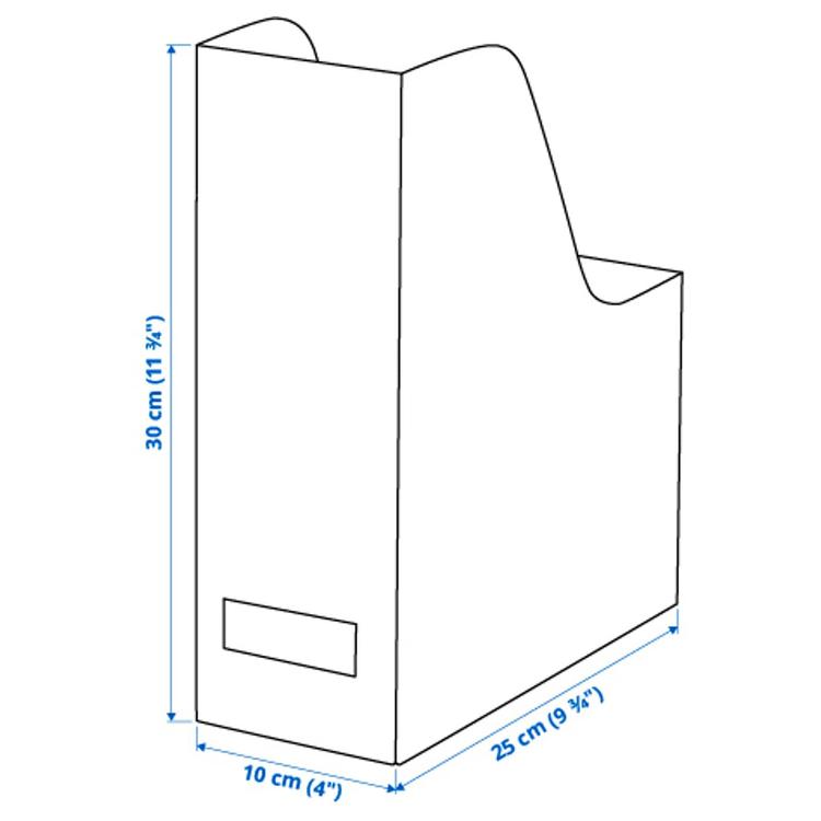 подставка для журналов, белый dimensions