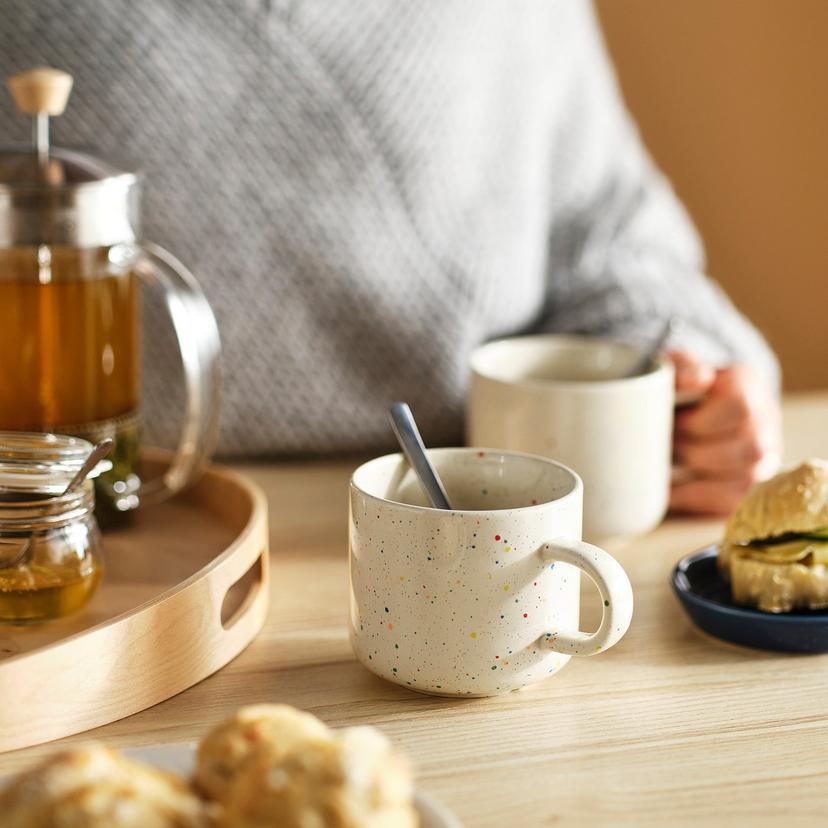 TOBISFISK — Кружка, с узором/бежевая