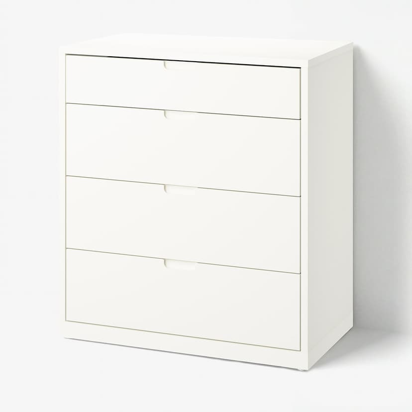 TONSTAD — Комод с 4 ящиками, белый с оттенком, 82x47x91 см