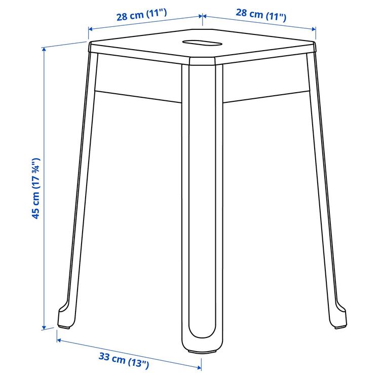 Stołek,  dimensions