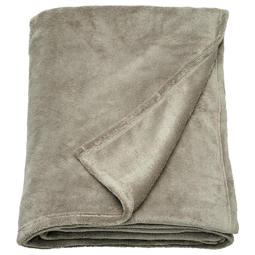 TRATTVIVA — покрывало, светлый серо-зеленый, 150x250 см